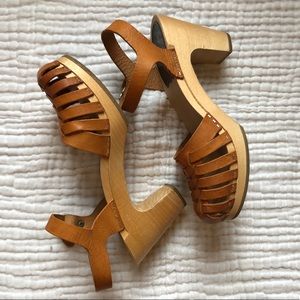 Braided Toe Swedish Hasbeen Sandals - natural clog